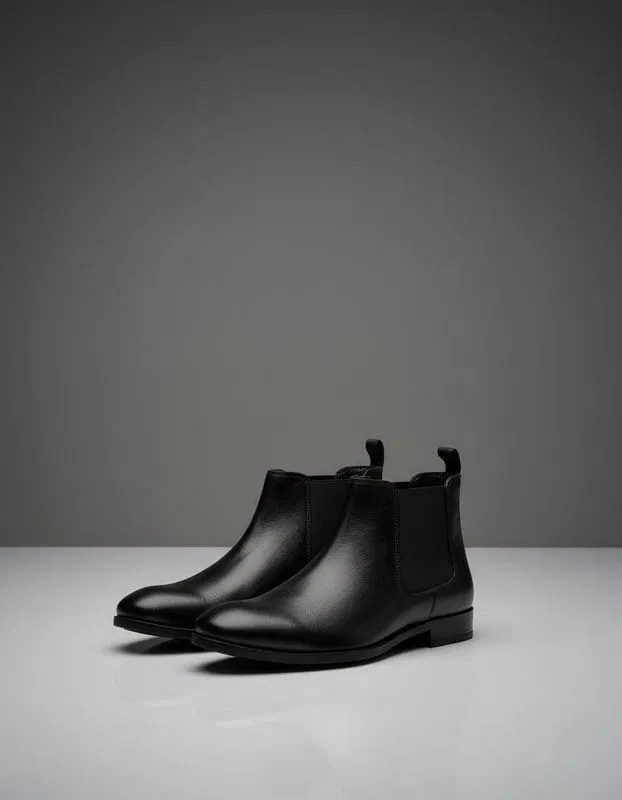 Leather Boots for Men (Brown, 9)