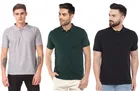 Solid Polo T-shirt for Men, Pack of 3 