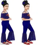 Cotton Blend Printed Jumpsuit for Girls 