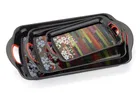Plastic Serving Tray Set (Pack of 3)