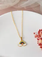 Gold Plated Chain & Pendant for Women & Girls 