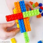 Plastic 75 Pcs Block Toys for Kids (Multicolor, Set of 1)