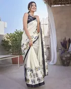 Art Silk Printed Saree for Women 