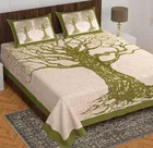 Cotton Rajasthani Jaipuri Double Bedsheet with 2 Pillow Covers 