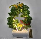 Artificial Bonsai Plant with Sparrow & Light 