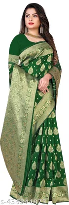 Banarasi Silk Zari Woven Saree for Women 