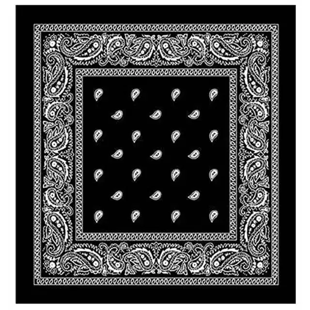 Cotton Blend Handkerchief for Men (Black)