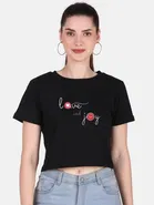 Cotton Blend Printed Top for Women 