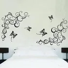 AVV Black Butterflies Wall Sticker 90x120cm