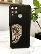 Synthetic Pu Leather Back Cover For Realme Rmx2180 / C15 