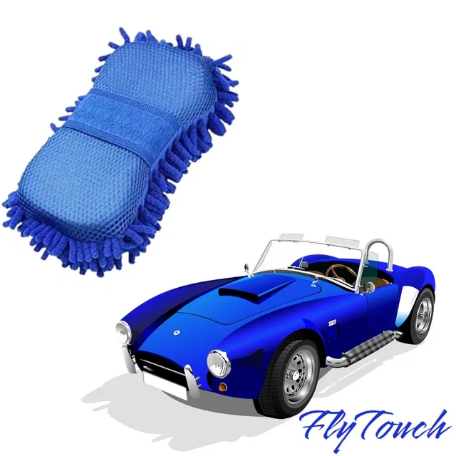 Microfiber Premium High Quality Car Cleaning Sponge (Multicolor)