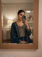 Embroidered Anarkali Suit for Women 