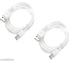 Mobile Type-C Charging Cable (White,1 m) (Pack of 2)