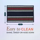 Status Stripe Dot Anti Skid Mat 38x58cm Blue