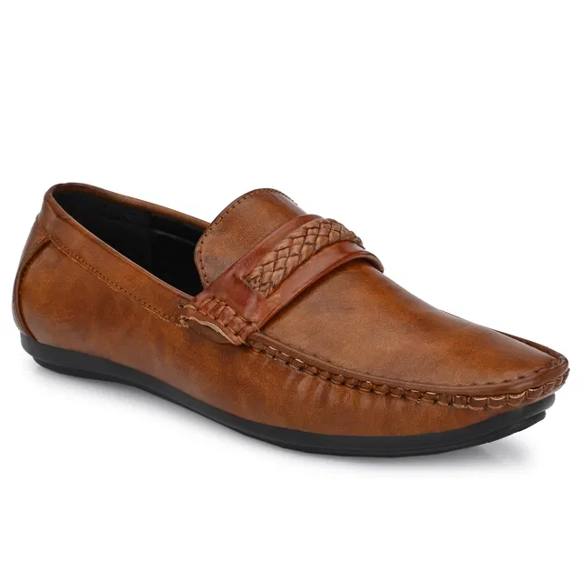 Loafers for Men (Tan, 10)