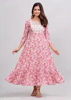 Viscose Rayon Kurti for Women, Peach 