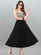 Crepe Skirt for Women 