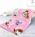 Brandon Baby Blanket Puppies Pink 100x75 cm