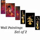 MDF 2 Pcs Designer Wall Painting for Home & Office 