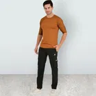 Lycra Nylon Logo Printed Track Pant for Men 