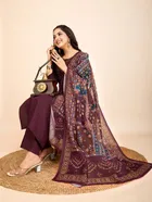 Cotton Printed Kurta with Pant & Dupatta for Women 
