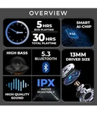 TecSox Pluto Wireless Earbuds [Black]