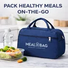 Lunch Meal Box Bag Insulated thermal Blue