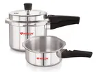 Induction Base Pressure Cooker with Common Outer Lid 