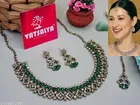Green Free Size Necklace Set for Women