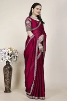 Chiffon Woven Design Saree for Women 
