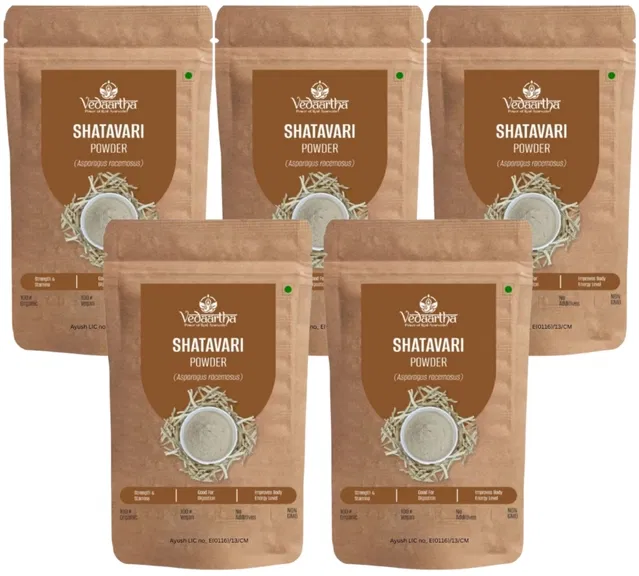 Vedaartha Shatavari Powder, Pack of 5 (100 g)