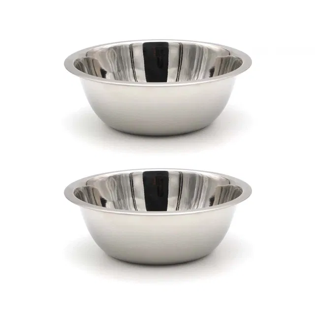 Stainless Steel Mixing Bowl, 800ml, [Pack of 2]