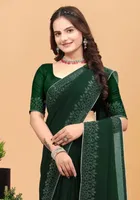 Georgette Embellished Saree for Women 