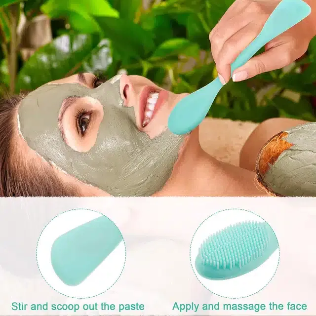 Double Ended Silicone Face Mask Brush (Assorted)