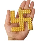 Metal Swastik Pyramid Yantram Vastu Yantra Wall/Door Hanging for Pooja Ghar Decorative Showpiece 