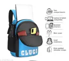 Polyester Backpack Bag, Blue