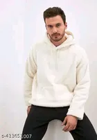 Woolen Full Sleeves Hoodie for Men 