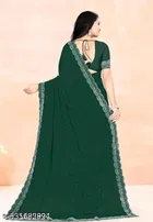 Georgette Saree for Women, Green 