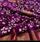Women's Printed Saree with Unstitched Blouse 