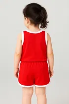 Cotton Blend Printed Clothings Set for Girls,  