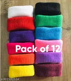 Polyester Hair Ties for Women, Pack of 12 