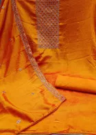 Vichitra Silk Unstitched Dress Material for Women 