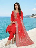 Printed A-line Kurta Set for Women 