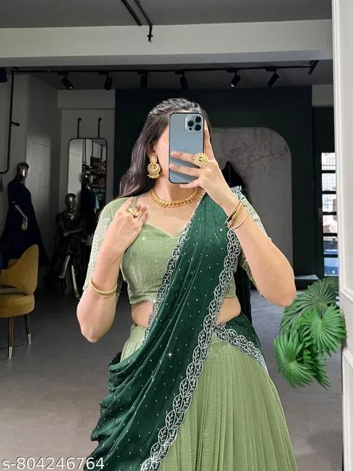 Lehenga Choli for Women (Free Size)