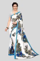Art Silk Printed Saree for Women 