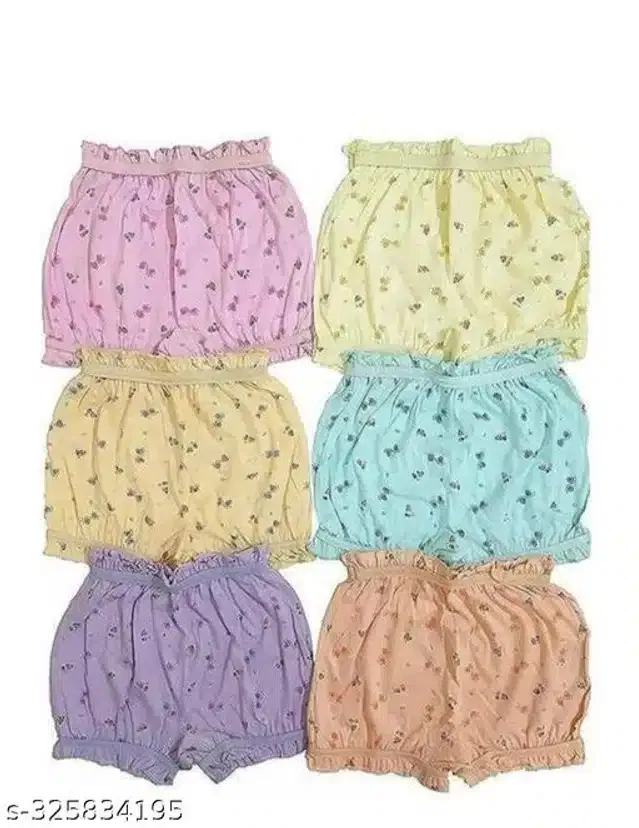 Cotton Innerwear Shorts for Kids (Multicolor, 18-24 Months) (Pack of 6)