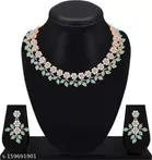 Alloy Necklace with Earrings for Women 