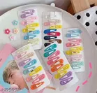 Attractive Tic Tac Hair Clip for Women & Girls, Multicolour, Pack of 20