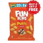 Fun Flips Masala Puff 4X75 g (Buy 2 Get 2 Free)