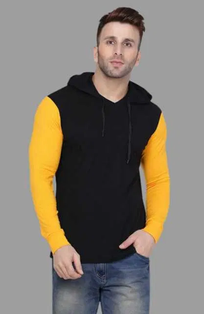 Casual Sweatshirt for Men (Black, M) (S40)
